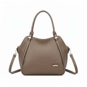 CHARRO - Borsa shopping a spalla grande tracolla casual simil pelle venata