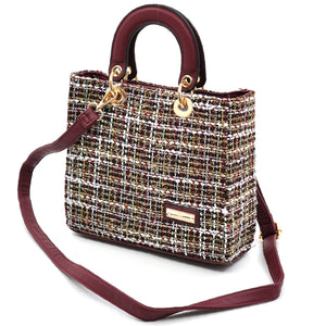 Borsa CHARRO in tessuto TWEED bouclé raffinato