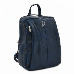 Gm borsa TRASFORMABILE zaino 2in1 donna pelle lucido spalla casual passeggio
