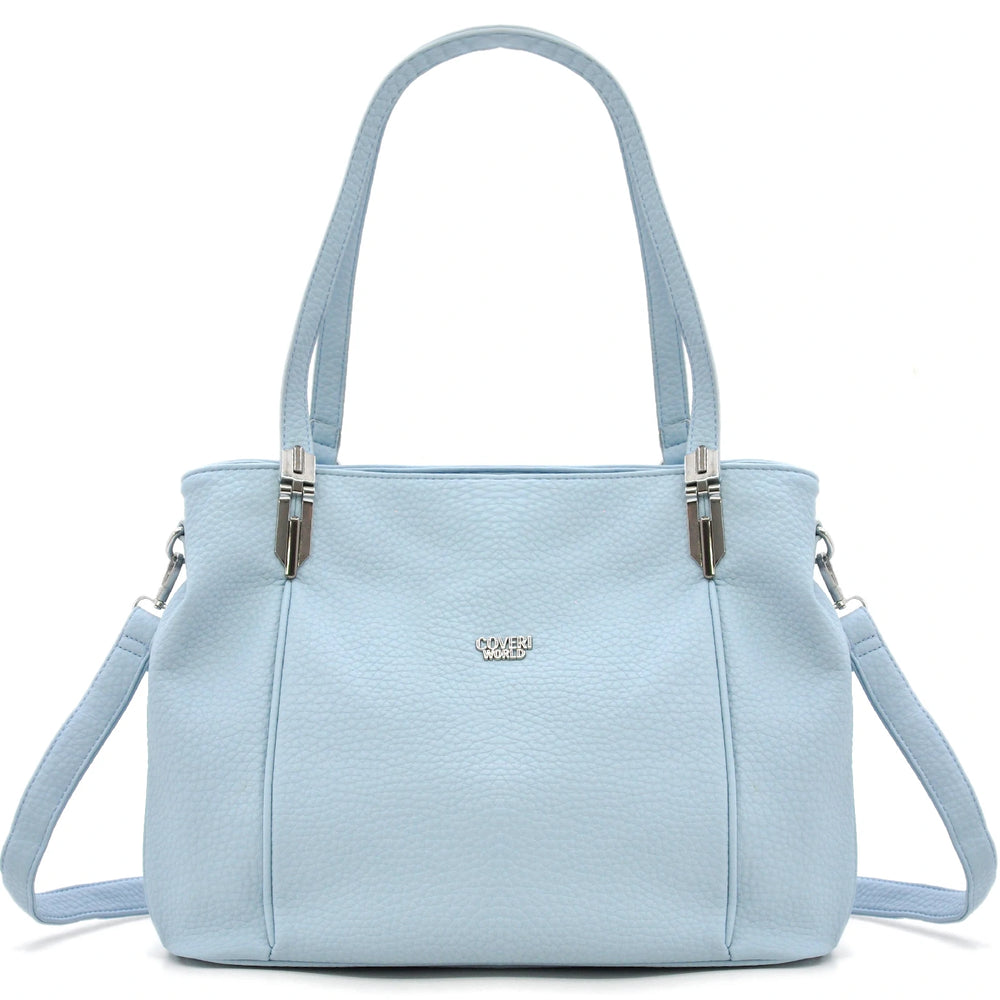 Borsa shopping bauletto Coveri elegante casual capiente unica tinta nuovo