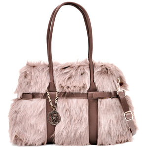 A Bedda - Borsa firmata Gyoiamea in eco pelliccia morbida teddy pelo