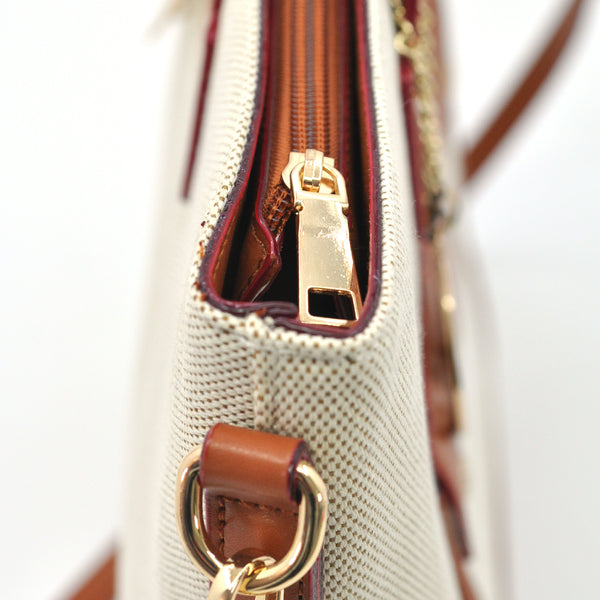 Borsa "Milano Tote" by Gyoiamea – Shopper Elegante in Tessuto e Ecopelle, Capiente e Chic per Ogni Giorno