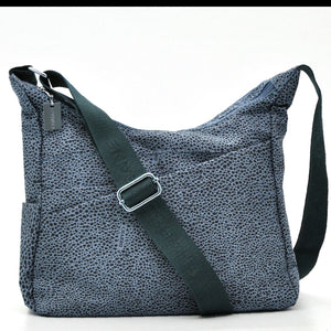Borsa firmata CHARRO tracolla multitasche tessuto impermeabile fantasia animalier