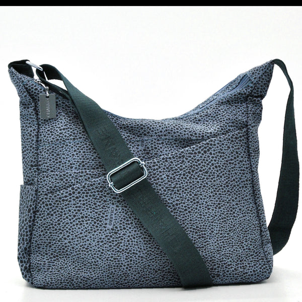 Borsa firmata CHARRO tracolla multitasche tessuto impermeabile fantasia animalier