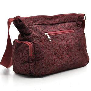 Borsa firmata CHARRO tracolla multi tasche tessuto impermeabile fantasia animalier donna capiente
