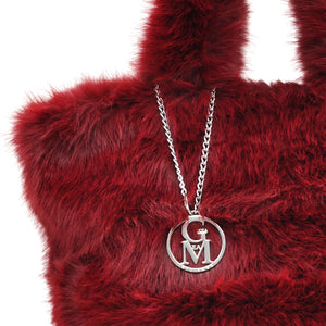 L'orsacchiotta - Borsa firmata Gyoiamea in eco pelliccia morbida teddy pelo a shopping