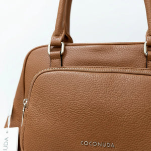 Borsa bauletto firmata COCONUDA a tracolla elegante casual simil pelle martellata