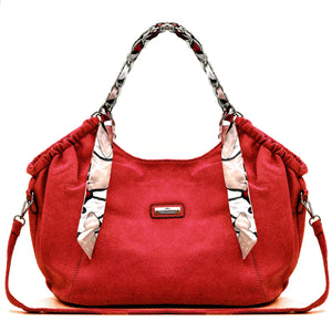 Borsa + omaggio foulard  firmata CHARRO donna spalla manici a catena e tracolla simil pelle