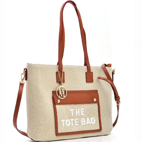 Borsa "Milano Tote" by Gyoiamea – Shopper Elegante in Tessuto e Ecopelle, Capiente e Chic per Ogni Giorno