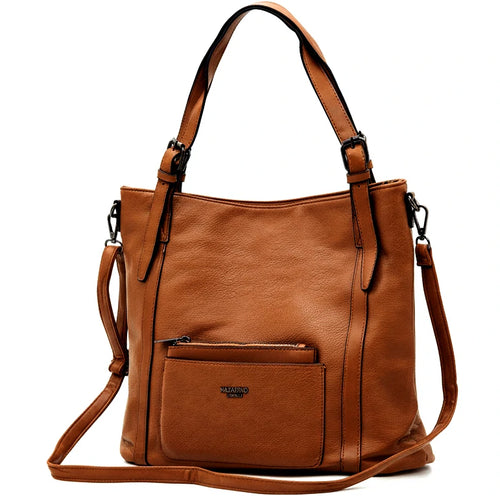 Borsa firmata Nazareno Gabirelli donna spalla shopping capiente simil pelle venata coconuda