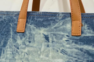 Borsa La Rosaria in jeans con frange jeansata donna