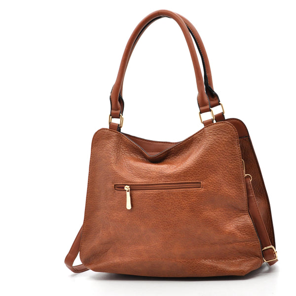 CHARRO - Borsa firmata simil pelle ricamata trapuntata shopping capiente grande tracolla spalla