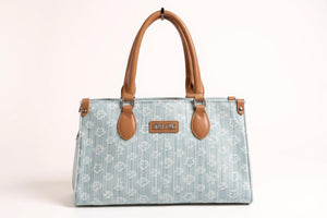 Borsa jeans SWEET YEARS fantasia logo logata borsetta rigida
