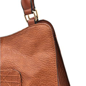 CHARRO - Borsa firmata simil pelle ricamata trapuntata shopping capiente grande tracolla spalla