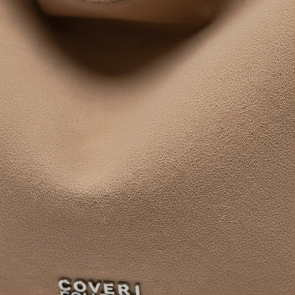 Coveri Collection - Borsa firmata a sacco spalla mono manico camoscio scamosciata