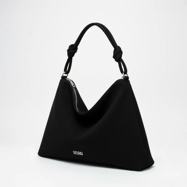 Coveri Collection - Borsa firmata a sacco spalla mono manico camoscio scamosciata