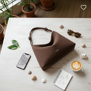 Coveri Collection - Borsa firmata a sacco spalla mono manico camoscio scamosciata