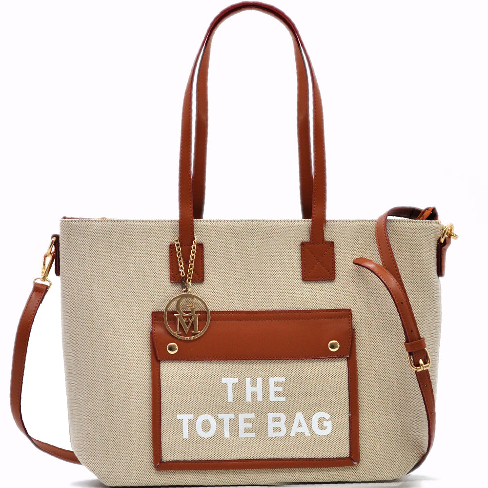 Borsa "Milano Tote" by Gyoiamea – Shopper Elegante in Tessuto e Ecopelle, Capiente e Chic per Ogni Giorno