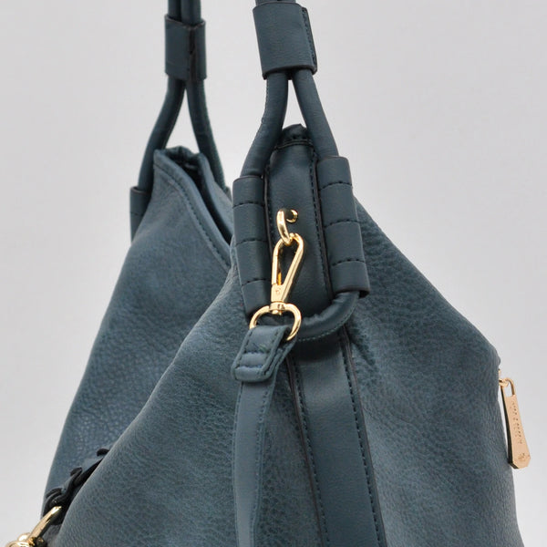 CHARRO - Borsa morbida a sacco hobo capiente unica tinta nuovo monomanico