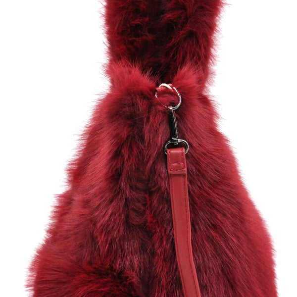 L'orsacchiotta - Borsa firmata Gyoiamea in eco pelliccia morbida teddy pelo a shopping