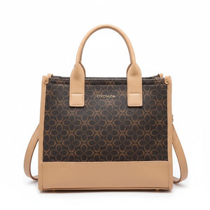 Borsa firmata COCONUDA Colletion donna spalla a tracolla simil pelle nuova fantasia logo tote bag scritte