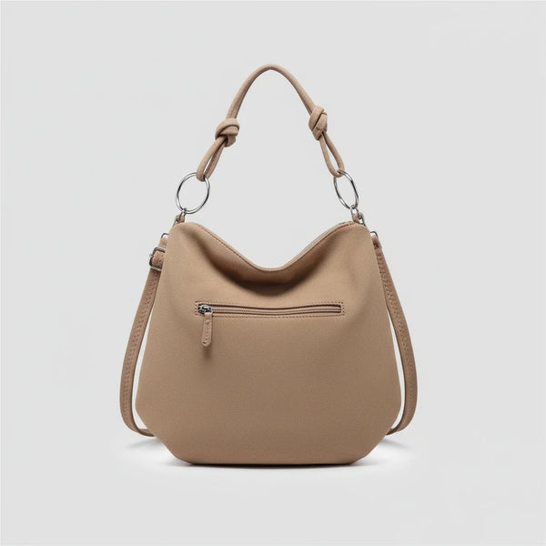 Coveri Collection - Borsa firmata a sacco spalla mono manico camoscio scamosciata secchio grande