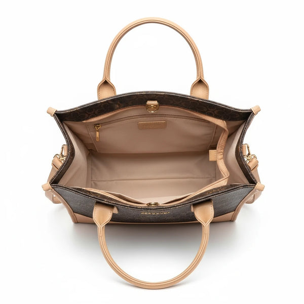 Borsa firmata COCONUDA Colletion donna spalla a tracolla simil pelle nuova fantasia logo tote bag scritte