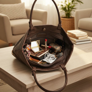 L'Arragia - Borsa shopping firmata GYOIAMEA a mano tracolla casual simil pelle venata