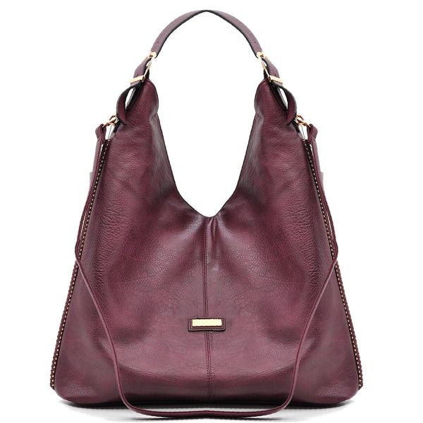 Borsa a sacco firmata CHARRO donna spalla a tracolla simil pelle grande monomanico