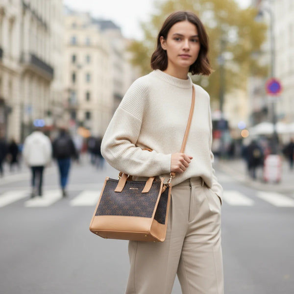 Borsa firmata COCONUDA Colletion donna spalla a tracolla simil pelle nuova fantasia logo tote bag scritte