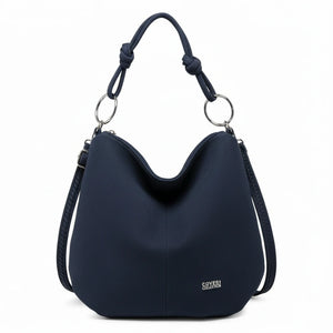 Coveri Collection - Borsa firmata a sacco spalla mono manico camoscio scamosciata secchio grande