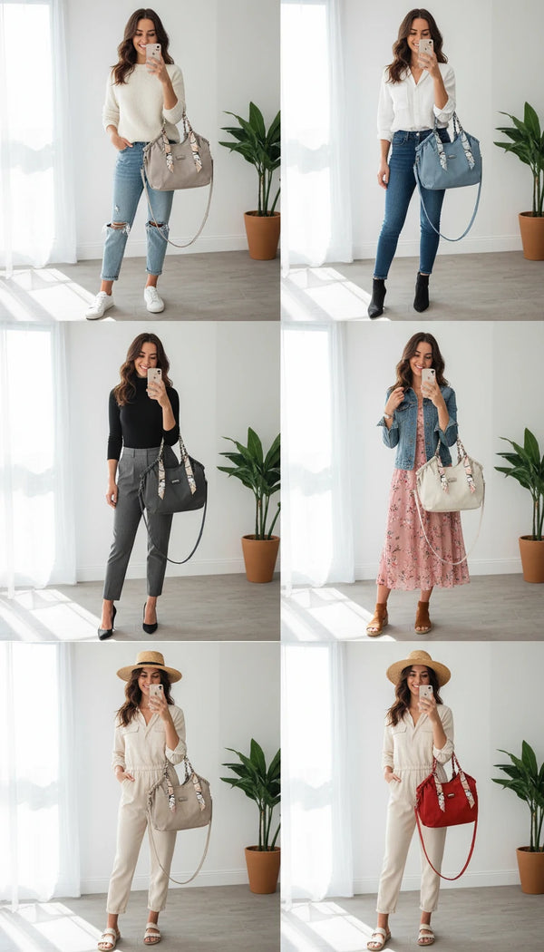 Borsa + omaggio foulard  firmata CHARRO donna spalla manici a catena e tracolla simil pelle