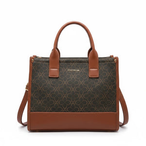 Borsa firmata COCONUDA Colletion donna spalla a tracolla simil pelle nuova fantasia logo tote bag scritte