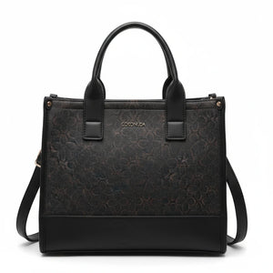 Borsa firmata COCONUDA Colletion donna spalla a tracolla simil pelle nuova fantasia logo tote bag scritte