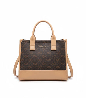 Borsa firmata COCONUDA Colletion donna spalla a tracolla simil pelle nuova fantasia logo tote bag scritte