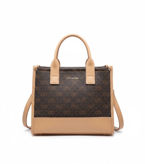 Borsa firmata COCONUDA Colletion donna spalla a tracolla simil pelle nuova fantasia logo tote bag scritte