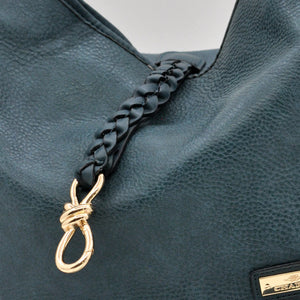 CHARRO - Borsa morbida a sacco hobo capiente unica tinta nuovo monomanico