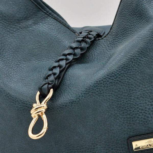 CHARRO - Borsa morbida a sacco hobo capiente unica tinta nuovo monomanico