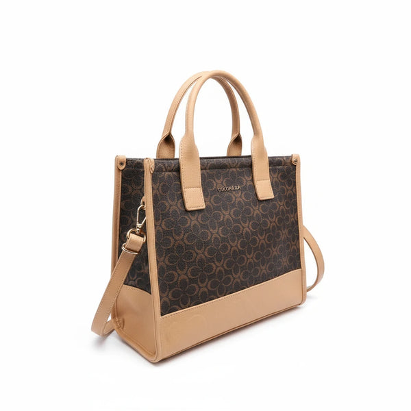 Borsa firmata COCONUDA Colletion donna spalla a tracolla simil pelle nuova fantasia logo tote bag scritte