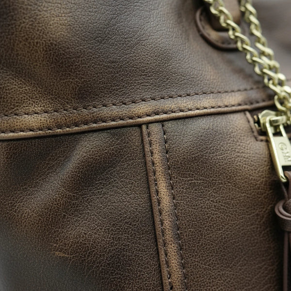 L'Arragia - Borsa shopping firmata GYOIAMEA a mano tracolla casual simil pelle venata