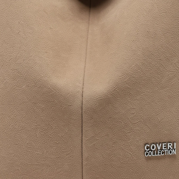 Coveri Collection - Borsa firmata a sacco spalla mono manico camoscio scamosciata secchio grande