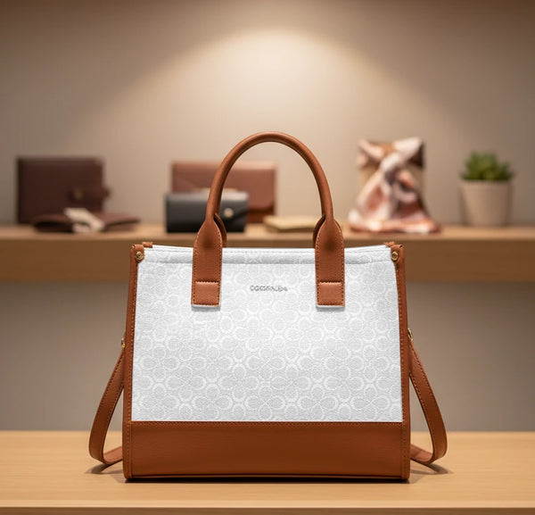 Borsa firmata COCONUDA Colletion donna spalla a tracolla simil pelle nuova fantasia logo tote bag scritte