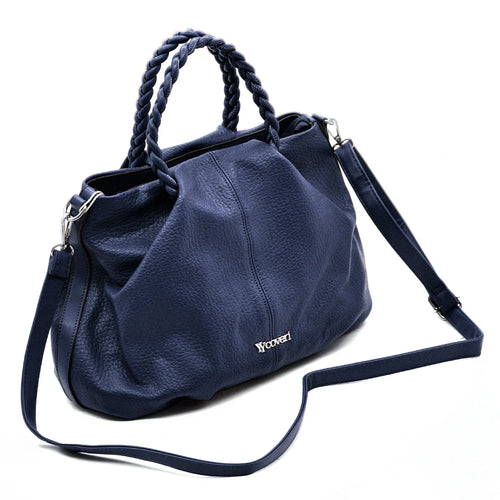 Borsa Bauletto YYCoveri Donna Manici Intrecciati in simil Pelle Elegante con Tracolla