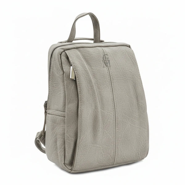 Gm borsa TRASFORMABILE zaino 2in1 donna pelle lucido spalla casual passeggio