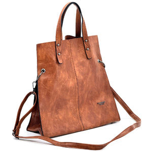 NAZARENO GABRIELLI - Borsa SHOPPING firmata giornaliera elegante capiente shopper vintage venata