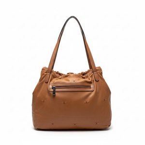 CHARRO - Borsa 2in1 trasformabile similpelle camoscio velluto morbida a sacco hobo capiente unica tinta nuovo