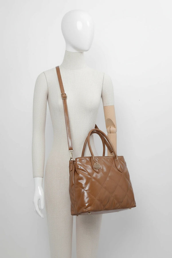 Borsa Bauletto firmata COCONUDA Colletion spalla donna tracolla simil pelle trapuntata