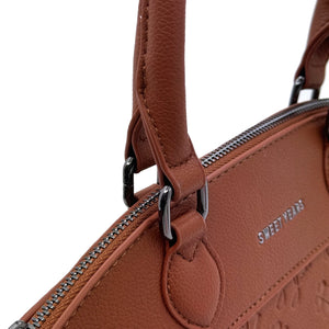 Borsa bauletto donna SWEET YEARS in simil pelle pregiata tasche con cerniera fantasia logata