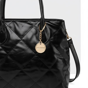 Borsa Bauletto firmata COCONUDA Colletion spalla donna tracolla simil pelle trapuntata
