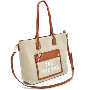 Borsa "Milano Tote" by Gyoiamea – Shopper Elegante in Tessuto e Ecopelle, Capiente e Chic per Ogni Giorno